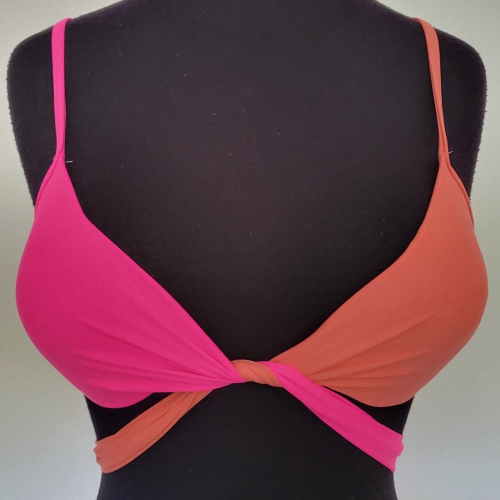 Neon Knot Two Tone Bikini Set - Picture 2 of 6